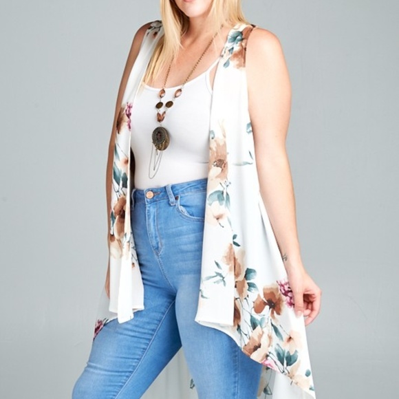 high low kimono top
